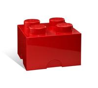 LEGO Ladrillo de Almacenamiento de 4 Espigas (rojo)