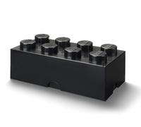 LEGO Ladrillo de almacenamiento de 8 espigas (negro)