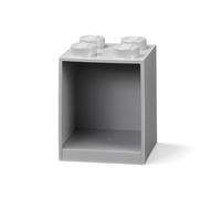 LEGO Ladrillo-Estantería de 4 Espigas (gris)