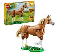 LEGO Creator 3 en 1 Caballo Noble de Juguete - Set con Animables Transformables en Oso o en Figura Articulada de Ciervo - Regalo para Niñas y Niños de 9+ Años - Decoración del Dormitorio 31166