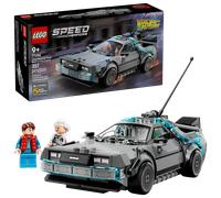 LEGO Speed Champions Máquina del Tiempo de Regreso al Futuro - Maqueta de Coche de Juguete con Minifiguras de Marty McFly y Doc Brown - Regalo para Niños y Niñas de 9+ Años y Fans de la Película 77256