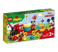 LEGO Duplo | Disney Tren de Cumpleaños de Mickey y Minnie de Juguete para Niños y Niñas de 2+ Años - Juego Educativo Infantil con Ladrillos de Números y 3 Figuras Inc. Pluto - Idea de Regalo 10941