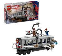 LEGO ǀ Marvel Spider-Man vs. Doc Ock: Escena del Tren Subterráneo - Juguete de Superhéroes con 4 Minifiguras - Regalo Coleccionable para Niños de 9+ Años Fans de Las Películas 76321