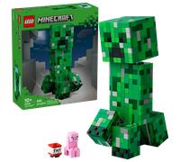 LEGO Minecraft El Creeper - Figura Articulada con Compartimento Oculto, Cerdo y Dinamita - Regalo Gamer para Niños, Niñas y Adolescentes de 10+ Años - Decoración Gaming Room 21276