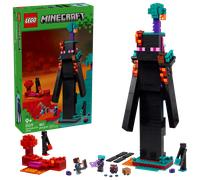 LEGO Minecraft 2 en 1 La Torre del Enderman - Juguete Modular Convertible en 2 Fortalezas - Figuras de Endermans, Endermitas y Portal de Inframundo - Regalo Gamer para Niños y Niñas de 9+ Años 21279