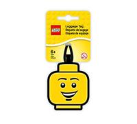 Lego Lights IQLUG-51167 Lego Face - Etiqueta para Equipaje, Color Amarillo