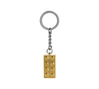 LEGO Llavero con ladrillo dorado LEGO