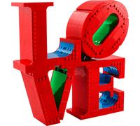 LEGO Art Love Maqueta 3D para Construir para Adultos - Regalo de Cumpleaños para Mujeres, Hombres y Parejas - Letras de Decoración para Casa y Dormitorio - Escultura Arte Pop 31214