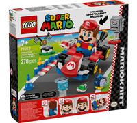 LEGO Mario Kart: Mario Interactivo y Kart Estándar - Circuito de Carreras con Coche de Juguete, 3 Figuras, Podio y Barreras - Regalo Gamer para Niños y Niñas de 7+ Años 72043
