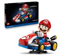 LEGO Mario Kart: Mario y Kart Estándar - Maqueta de Coche para Adultos con Figura Articulada - Set Nintendo para Aficionados al Videojuego - Regalo Gamer 72037