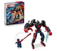 LEGO | Marvel Armadura Robótica de Miles Morales vs. Spider-Man 2099 - Superhéroes de Juguete - Figura de Acción, 2 Minifiguras y Ráfagas de Energía Arácnida - Regalo para Niños de 6+ Años - 76337