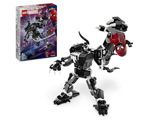 LEGO Marvel Armadura Robótica de Venom vs. Miles Morales, Lucha Entre Superhéroes Articulados, Juguete de Construcción con Minifigura de Spider-Man, Regalo para Niños y Niñas de 6 Años o Más 76276