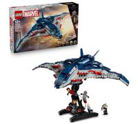 LEGO Marvel Quinjet de Vengadores: La Era de Ultrón - Avión de Juguete de Superhéroes con Moto y 5 Minifiguras inc. Iron Man, Viuda Negra y Ojo de Halcón - Regalo para Niños y Chicos de 12+ Años 76325