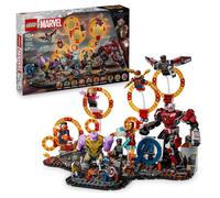 LEGO Marvel Batalla Final de Vengadores: Endgame, Juguete de Superhéroes, Figura de Thanos, Meca de Ant-Man y Minifiguras de Iron Man, Capitán América y Black Panther, Regalo para Niños y Niñas 76323