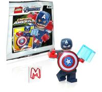 LEGO Marvel Avengers Super Heroes Minifigure - Capitán América (con escudo y casco) edición limitada