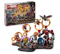 LEGO Marvel Batalla Final de Vengadores: Endgame, Juguete de Superhéroes, Figura de Thanos, Meca de Ant-Man y Minifiguras de Iron Man, Capitán América y Black Panther, Regalo para Niños y Niñas 76323