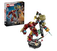 LEGO | Marvel Batalla Legendaria: Hulkbuster vs. Hulk - Superhéroes de Juguete con 2 Figuras de Acción y Minifigura de Iron Man - Regalo de Los Vengadores para Niños de 9+ Años y Fans - 76343