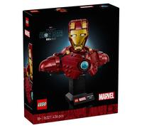 LEGO Marvel Busto de Iron Man MK4 - Maqueta para Adultos de Superhéroe con Minifigura de Tony Stark, Cañones de Hombros y Cabeza Articulada - Regalo para Hombres y Mujeres Fans de los Vengadores 76327