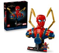 LEGO Marvel Busto de Iron Spider-Man - Maqueta para Adultos de Figura de Superhéroe con 2 Brazos Móviles, Cabeza Giratoria y Minifigura - Regalo de la Colección Vengadores para Hombres y Mujeres 76326
