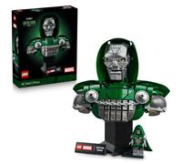 LEGO | Marvel Busto del Doctor Doom - DIY Kit de Construcción para Adultos con Minifigura de Villano y Placa Identificativa - Decoración de la Estantería - Regalo para Hombres y Mujeres Fans - 76345