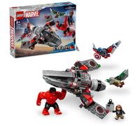 LEGO Disney Marvel Capitán América vs Hulk Rojo, Juguete de Construcción +8 años - 76292
