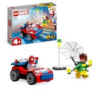 LEGO Marvel Coche de Spider-Man y Doc Ock, Spidey y Sus Amigos, Juguete de Construcción para Niños y Niñas de 4 Años o Más, Accesorios de Telarañas y 2 Mini Figuras 10789