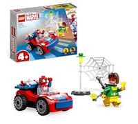 LEGO Marvel Coche de Spider-Man y Doc Ock, Spidey y Sus Amigos, Juguete de Construcción para Niños y Niñas de 4 Años o Más, Accesorios de Telarañas y 2 Mini Figuras 10789