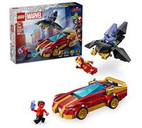 LEGO Marvel Deportivo de Iron Man y Black Panther vs. Hulk Rojo Set construible de acción con Minifiguras, Juguete de Aventuras para Construir y Jugar a Partir de 7 años 76310