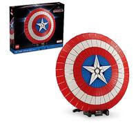 LEGO Marvel Escudo del Capitán América - Juego de construcción coleccionable - Rompecabezas 3D para adultos a partir de 18 años - Réplica del escudo icónico - Idea de regalo para cumpleaños
