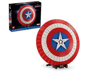 LEGO Marvel Escudo del Capitán América - Juego de construcción coleccionable - Rompecabezas 3D para adultos a partir de 18 años - Réplica del escudo icónico - Idea de regalo para cumpleaños