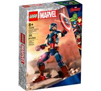 LEGO 76258 Marvel Figura de Construcción Capitán América, Set de Juguete con Escudo, Super Héroe Coleccionable, Regalo de Cumpleaños para Niños y Niñas