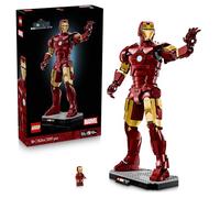 LEGO | Marvel Iron Man Mark 3: Edición para Coleccionistas - Maqueta para Adultos de Los Vengadores - Minifigura de Superhéroe y Reactor ARC - Regalo para Hombres y Mujeres Fans - 76344