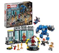 LEGO | Marvel Laboratorio de Iron Man: Sala de Armaduras, Juguete de Construcción de Superhéroes con Figura Meca Articulada y 5 Minifiguras, Regalo de los Vengadores para Niños y Niñas de 8+ Años76315