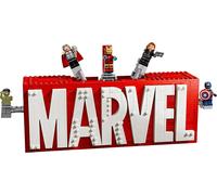LEGO Marvel: Logotipo y minifiguras de MARVEL - LEGO