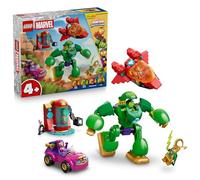 LEGO | Marvel Loki vs. Equipo Iron Man - Superhéroes de Juguete con Coche, Avión, Figura de Acción y 4 Minifiguras - Regalo para Niños de 4+ Años y Fans de Iron Man y su Superequipo 11211