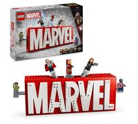 LEGO Marvel: MARVEL Logo & Minifigures - Super-Hero Building T (Importación USA)