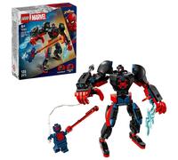 LEGO | Marvel Armadura Robótica de Miles Morales vs. Spider-Man 2099 - Superhéroes de Juguete - Figura de Acción, 2 Minifiguras y Ráfagas de Energía Arácnida - Regalo para Niños de 6+ Años - 76337