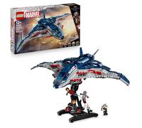 LEGO Marvel Quinjet de Vengadores: La Era de Ultrón - Avión de Juguete de Superhéroes con Moto y 5 Minifiguras inc. Iron Man, Viuda Negra y Ojo de Halcón - Regalo para Niños y Chicos de 12+ Años 76325