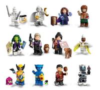 LEGO Marvel Series 2 Minifigura: Juego completo de 12 minifiguras: Bestia Wolverine Moon Knight Hawkeye - Incluye calendario hombre capas - Superhéroes 71039