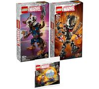 Lego Marvel Set: 76282 Rocket & Baby Groot, 76249 Venomized Groot & 30652 Das DimensionPortal von Doctor Strange