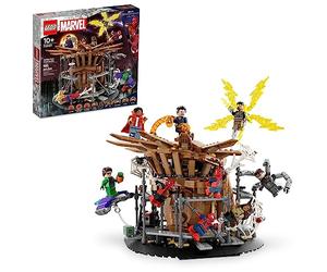 LEGO Marvel Spider-Man Final Battle Building Toy Set, Marvel Collectible basado en The Climax of The Spider-Man: No Way Home Movie, Multiverso Marvel Playset con 3 versiones de Spider-Man, 76261