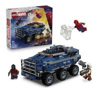 LEGO | Marvel Spider-Man: Persecución del Furgón Penitenciario - Coche Blindado de Juguete de Superhéroes y 4 Minifiguras Inc. Tombstone y Tarántula - Regalo para Niños de 8+ Años y Fans - 76349