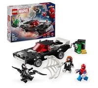 LEGO Marvel Spider-Man vs. Coche Brutal de Venom, Juguete de Construcción de Superhéroes y 3 Minifiguras Inc. Spider-Woman, Regalo para Niños y Niñas de 7 Años o Más 76309