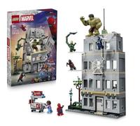 LEGO | Marvel Spider-Man vs. Hulk: Choque Épico - Juguete Interactivo con Oficina de 4 Plantas, Figura de Acción de Superhéroe, 5 Minifiguras Inc. Escorpión - Regalo para Niños de 8+ Años - 76350