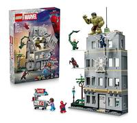 LEGO | Marvel Spider-Man vs. Hulk: Choque Épico - Juguete Interactivo con Oficina de 4 Plantas, Figura de Acción de Superhéroe, 5 Minifiguras Inc. Escorpión - Regalo para Niños de 8+ Años - 76350