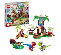 LEGO Marvel Spidey y Gobby: Batalla de Raptores en la Base de la Casa del Árbol, Dinosaurios de Juguete, Minifigura Spider Fantasma, Regalo para Niños y Niñas de 4 + Años Spidey y su Superequipo 11200