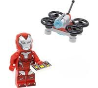 LEGO Marvel Super Heroes: Avengers: Iron Rescue Minifigure (Pepper Potts) en armadura roja con dron