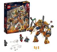 LEGO Marvel Super Heroes - Batalla contra Molten Man, Juguete de Construcción de la Película Spider-Man Lejos de Casa, Incluye Minifigura de Mysterio (76128)