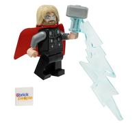 LEGO Marvel Superheroes: Minifigura de Thor con Mjölnir y Rayo