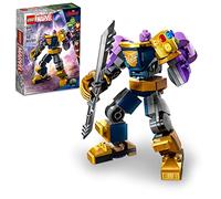 LEGO Marvel Thanos Mech Armor 76242, juego de figuras de acción de los Vengadores, juguete de construcción con guante infinito y piedras, regalo coleccionable de superhéroe para niños y niñas a partir